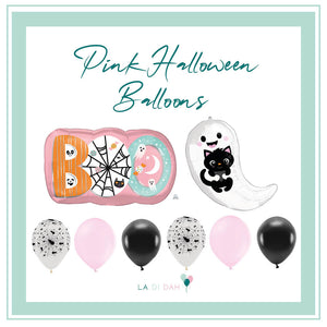 Pink Halloween Balloon Bundle