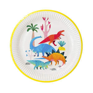 Eco friendly recyclable Dinosaur party plates 