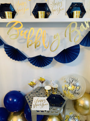 Navy & Gold New Year Party Box