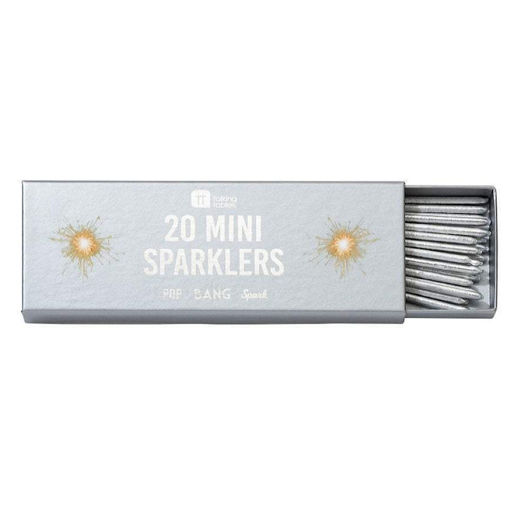 20 mini silver sparklers