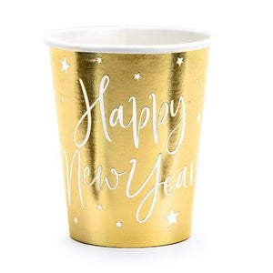 Gold & Navy New Year Plate & Cup Set
