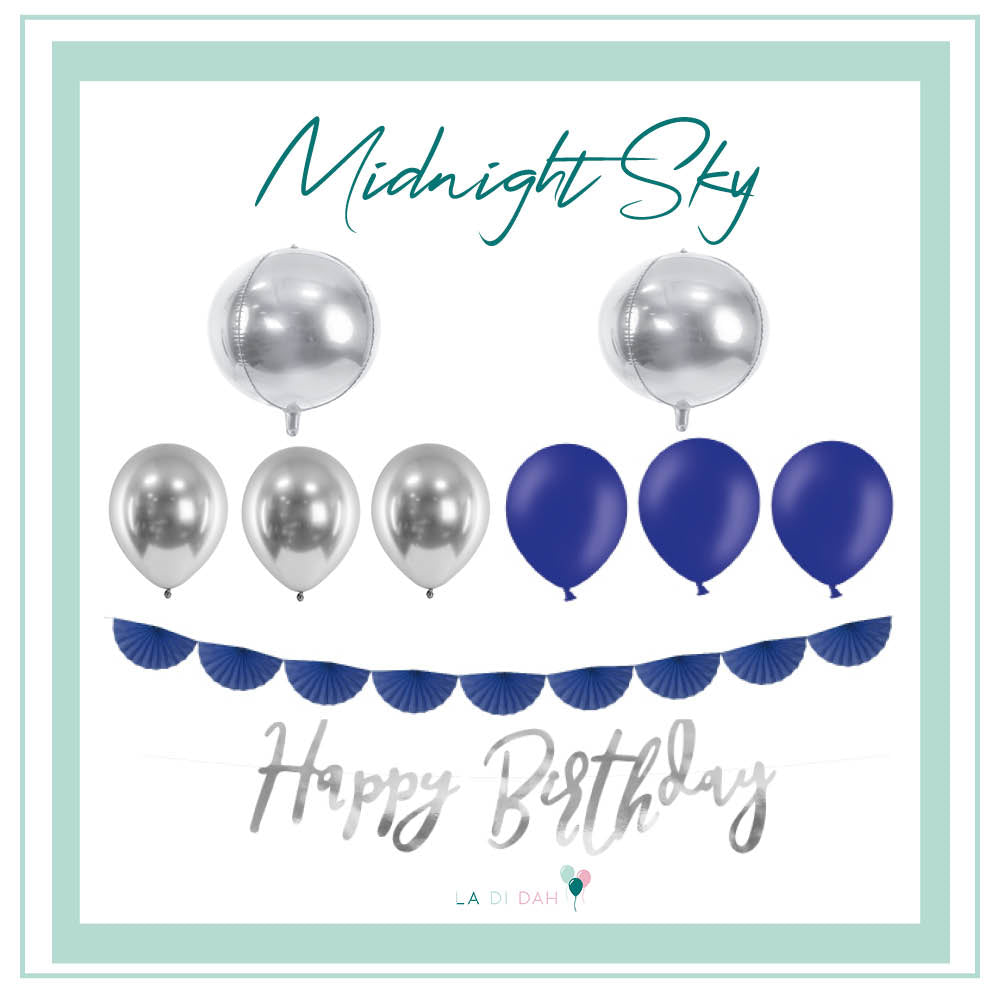 Midnight Sky Balloons Bundle