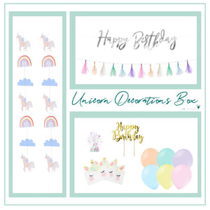 Unicorn Decorations Box