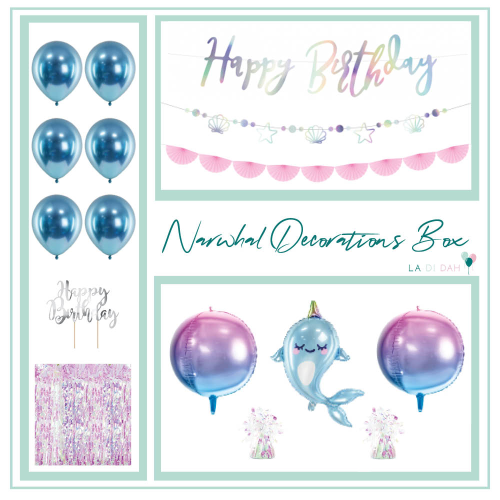 Narwhal Ombre Decorations Box