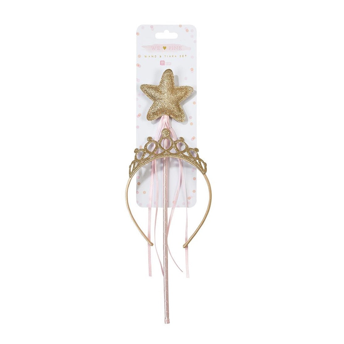 Gold Wand And Tiara Set