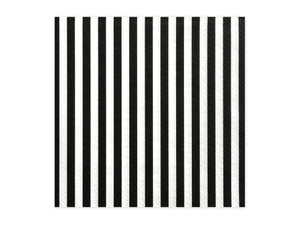 black and white striped square paper napkins for Pirate themed birthday party for girls and boys party or birthday parties from la di dah
