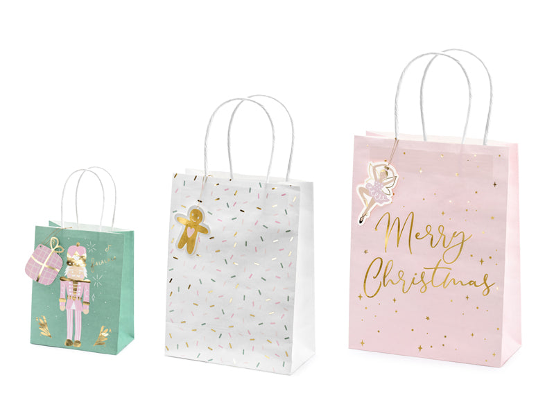 Set Of 3 Nutcracker Gift Bags