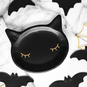 Cat Halloween Plates