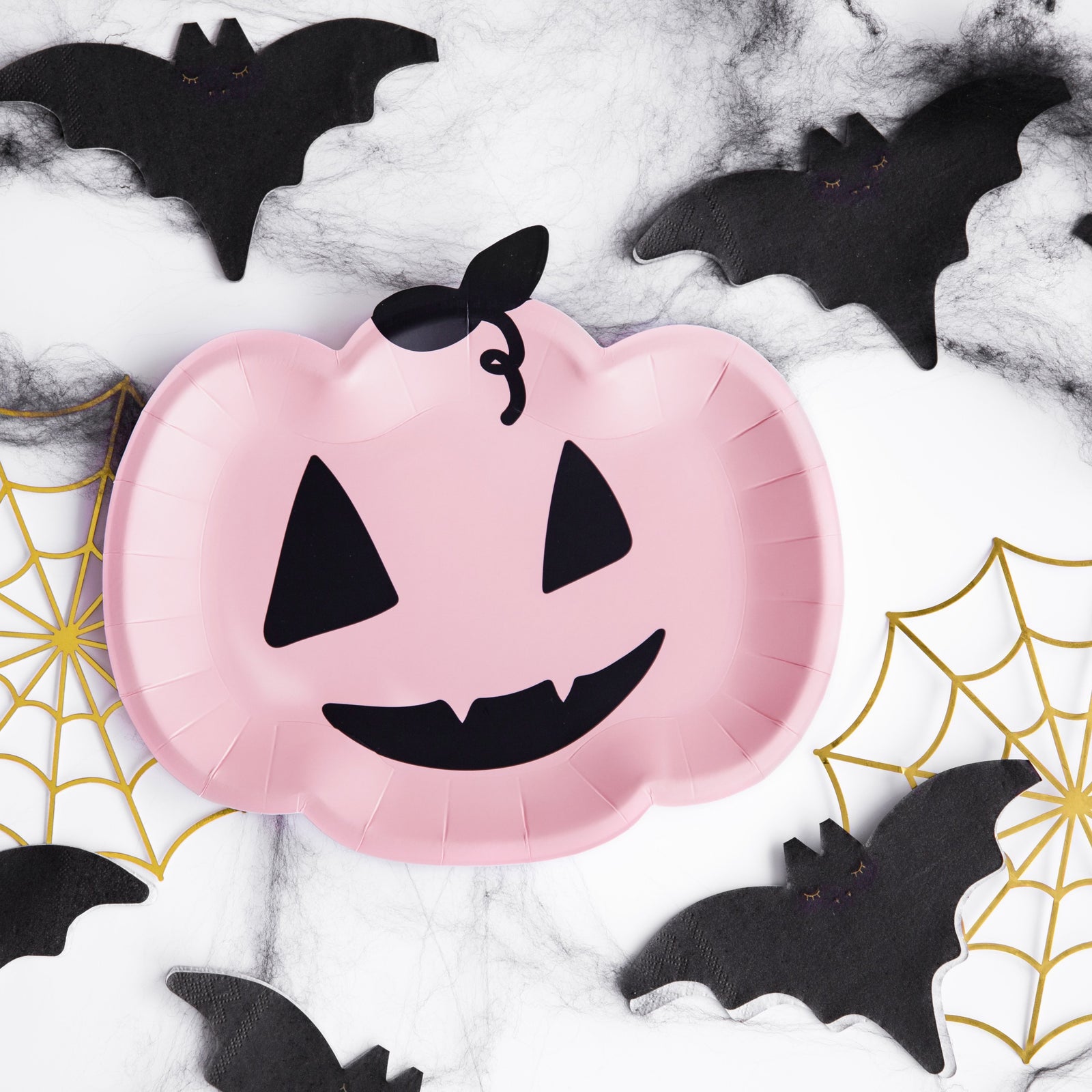 Halloween pumpkin plates